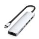 8. Satechi USB-C 7-in-1 Slim Multi Port Ethernet Adapter Silver