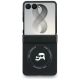 2. Karl Lagerfeld Karl&Choupette Pins MagSafe Case for Samsung Galaxy Z Flip 8 - Black