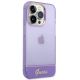 4. Guess Translucent Case for iPhone 14 Pro Max - Purple