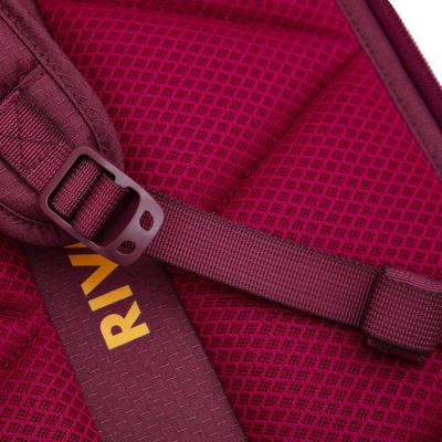 15. Rivacase 5321 15.6" 25L Laptop Backpack Burgundy-Yellow