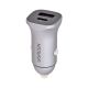 Ugreen Car Charger USB Type C / USB 24W Power Delivery Quick Charge Gray (30780)