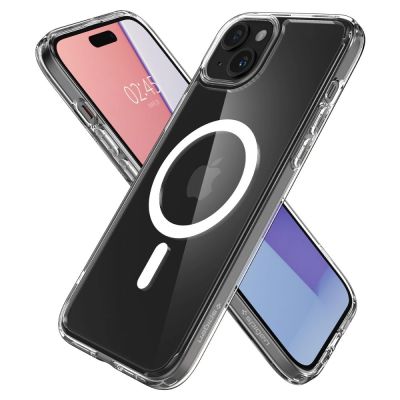 6. Spigen Ultra Hybrid Mag Case with MagSafe for iPhone 15 - White