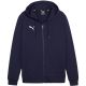 3. Puma teamGoal Casuals Hooded Kids' Sweatshirt Navy Blue 658596 06