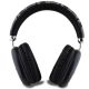 3. Guess GCube Metallic Script Logo Headphones - Black