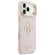 4. Guess Grained Big 4G & Stand Camera Case for iPhone 17 Pro Max - Pink