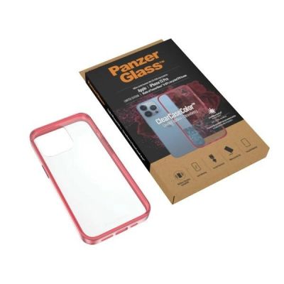 4. PanzerGlass ClearCase antibacterial Military Grade certified case for iPhone 13 Pro - transparent pink