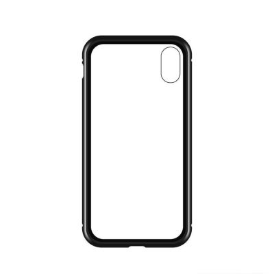 4. Wozinsky Full Magnetic Case Full Body Front and Back Cover with built-in glass for Vivo X60 black-transparent