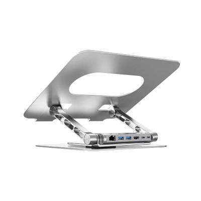 6. UNITEK LAPTOP STAND + USB-C HUB, HDMI 1.4, 4K, PD 100W