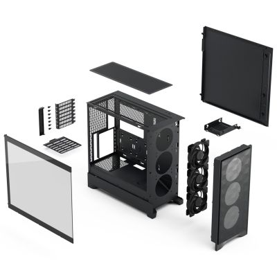 5. Fractal Design Pop 2 Air Black TG Midi Tower Black