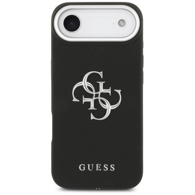 3. Guess Grained Big 4G Classic Logo case for iPhone 17 Air - black