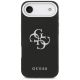 3. Guess Grained Big 4G Classic Logo case for iPhone 17 Air - black