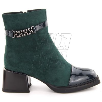 4. D&amp;A S.Barski ankle boots with decorative heel Premium Collection W MR880-018 OLI269B