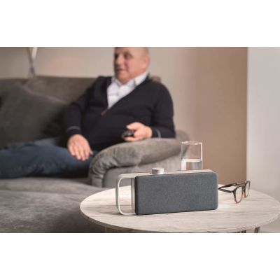 7. FALLER OSKAR Portable Mono Speaker Black, Silver 4 W