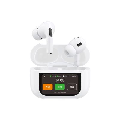 2. Dudao U19 in-ear TWS wireless Bluetooth 5.3 headphones with LED display - white