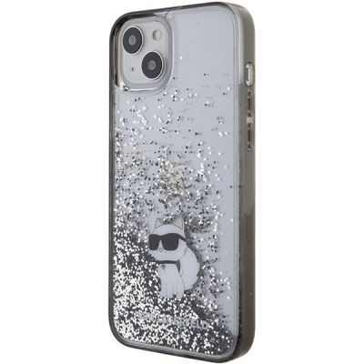 2. Karl Lagerfeld Liquid Glitter Choupette case for iPhone 15 Plus - transparent