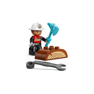 6. LEGO DUPLO TOWN 10473 Fire Truck with Hose and Fireman