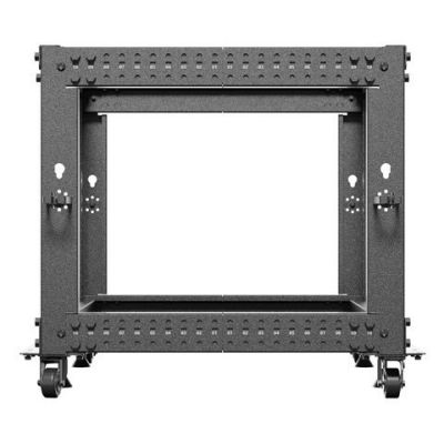 6. OPEN RACK 19" 9U 600X600-1100 ADJUSTABLE BLACK LANBERG