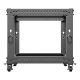 6. OPEN RACK 19" 9U 600X600-1100 ADJUSTABLE BLACK LANBERG