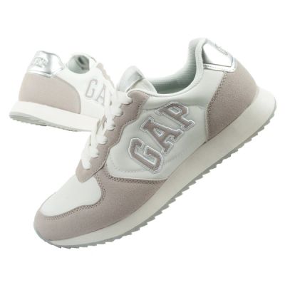 Gap women's sports shoes Nashville Arch Logo sneakers fashionable comfortable white beige