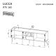 4. 3D TV cabinet LUCCA 165x40x59 white