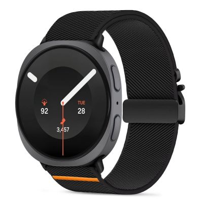 Tech-Protect Nylon Clasp Strap for Samsung Galaxy Watch 40/44/46 mm - Black