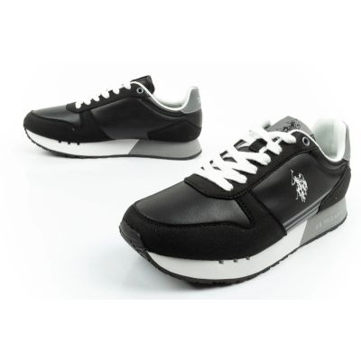 8. US Polo Assn sports shoes sneakers men's fashionable comfortable black