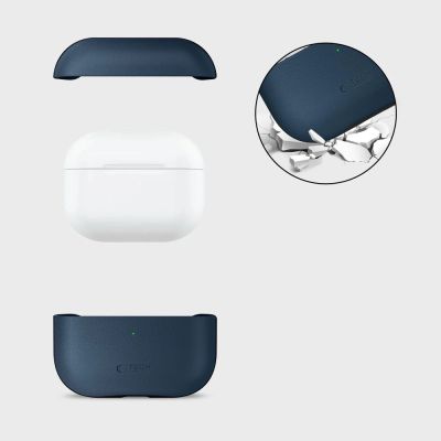 6. Tech-Protect NaturalFit Case for AirPods Pro 3 - Navy Blue