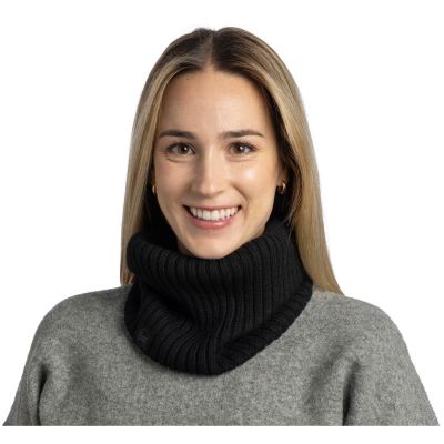 3. Buff Knitted Neckwarmer Norval – black, size: M