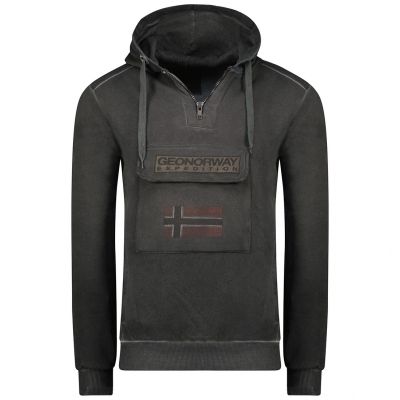 Geographical Norway Gymclass EO Tiedye Badge sweatshirt M WU8270H-GNO-BLACK