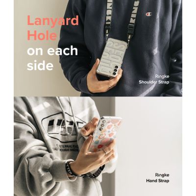 4. Ringke Fusion Design Armored Case Cover with Gel Frame for Samsung Galaxy S22 + (S22 Plus) transparent (Seoul) (F593R89)