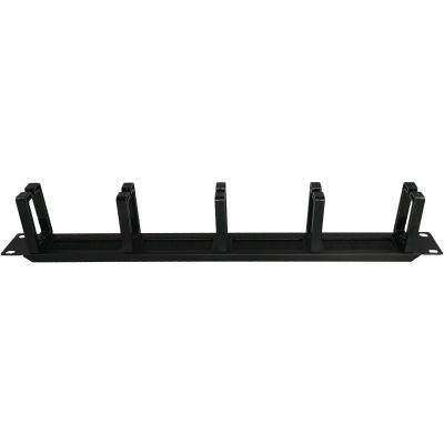 2. Alantec-1U 19" Cable Organizer with Brush Pass-Thru, 5 Plastic Holders