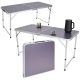 8. FOLDABLE CAMPING TABLE 120X60X70/62/55CM GRAY