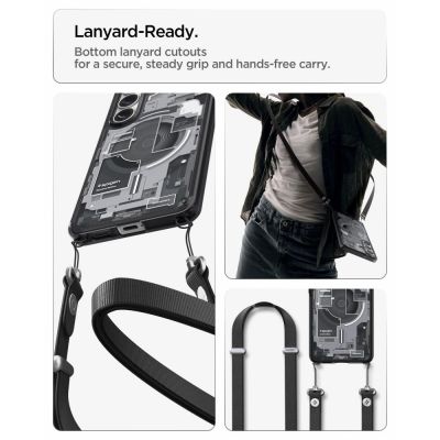 12. Spigen Ultra Hybrid Mag MagSafe Case for Samsung Galaxy S26+ Zero One - Clear Black