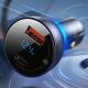 5. Baseus Particular 65W USB-A USB-C QC PPS Car Charger with Digital Display - Dark Gray