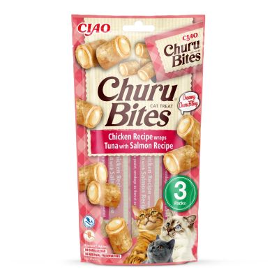 CHURU Bites Tuna & Salmon for cats 3x10g