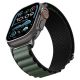 8. Strap Spigen WBF1 Strap for Apple Watch 44 / 45 / 46 / 49 mm - Black and Green