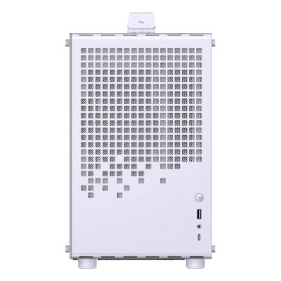4. Jonsplus Z20 GEJP-023 Mesh PC Case, Mini Tower, Micro-ATX, with Carrying Handle - White