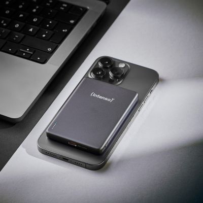 16. Intenso Magnetic Wireless Power Bank 5000 mAh Gray USB-C