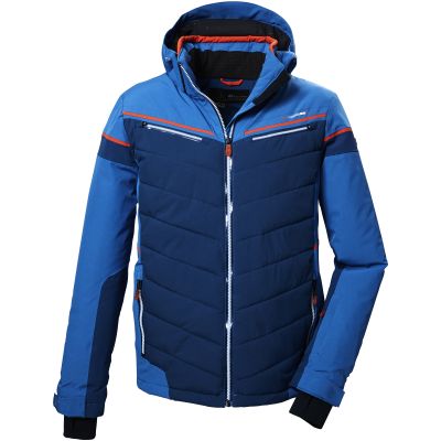 2. Men’s quilted ski jacket Killtec KSW 411 with detachable hood and zip fastening, blue