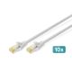 Digitus CAT 6A S/FTP Patch Cable, 10 Pack