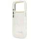 7. Guess IML Gradient Script Metal MagSafe Case for iPhone 17 Pro Max - White