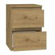 2. M2 MALWA ARTISAN 2-DRAWER NIGHT TABLE
