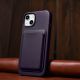 15. iCarer Case Leather Cover Case for iPhone 14 Plus Dark Purple (MagSafe Compatible)