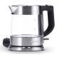 7. SEVERIN ELECTRIC KETTLE, GLASS AND STEEL, CAPACITY 1 L, CONCEALED HEATER, ANTI-SCALE FILTER, INDICATOR LIGHT, POWER 2200 W WK3468