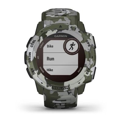 4. Garmin Instinct Solar Camo Watch Green (010-02293-06)