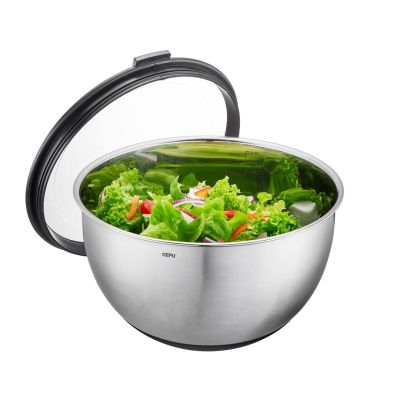 GEFU MUOVO Round Bowl 4.5 l Black, Stainless Steel 1 pc.