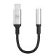 10. 3mk USB-C adapter - 3.5 mm minijack - silver