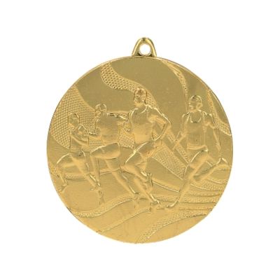 6. Gold medal - running - steel medal 50mm