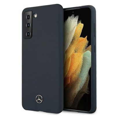 Mercedes Silicone Line Case for Samsung Galaxy S21+ - Blue