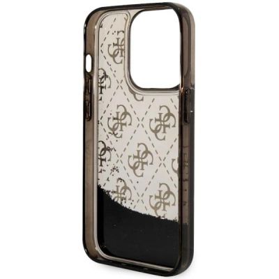 7. Guess GUHCP14LLC4PSGK iPhone 14 Pro 6.1" black/black hardcase Liquid Glitter 4G Transculent
